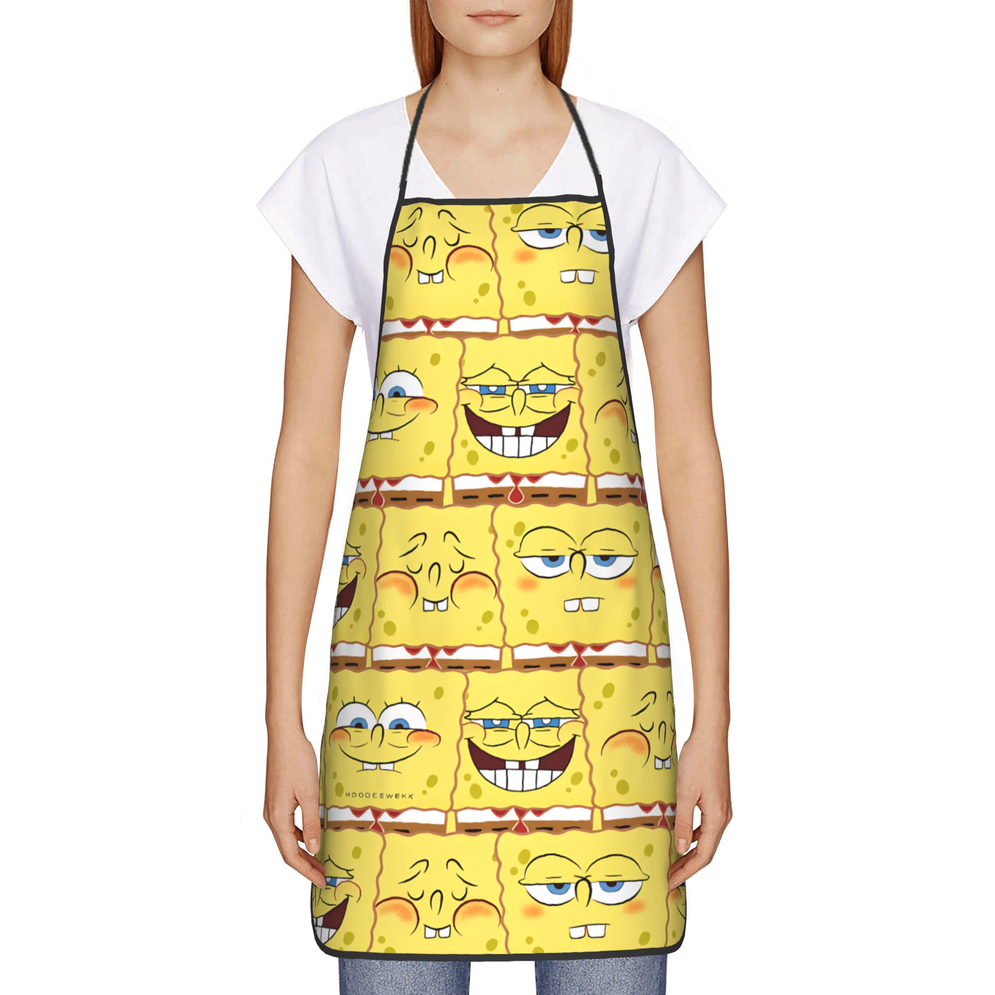 Kitchen Gadgets Trending - S-Spongebobs Apron Adult Restraunt Kitchen Accessories