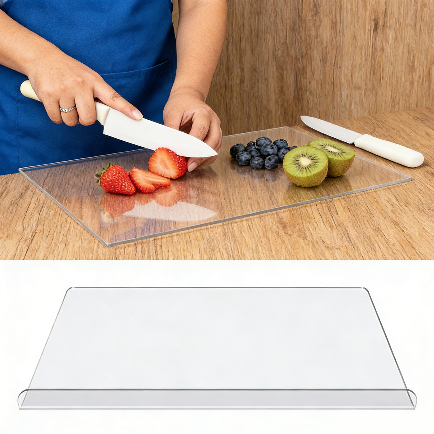 Kitchen Gadgets You Must Have - Acrylic transparent cutting board, suitable for