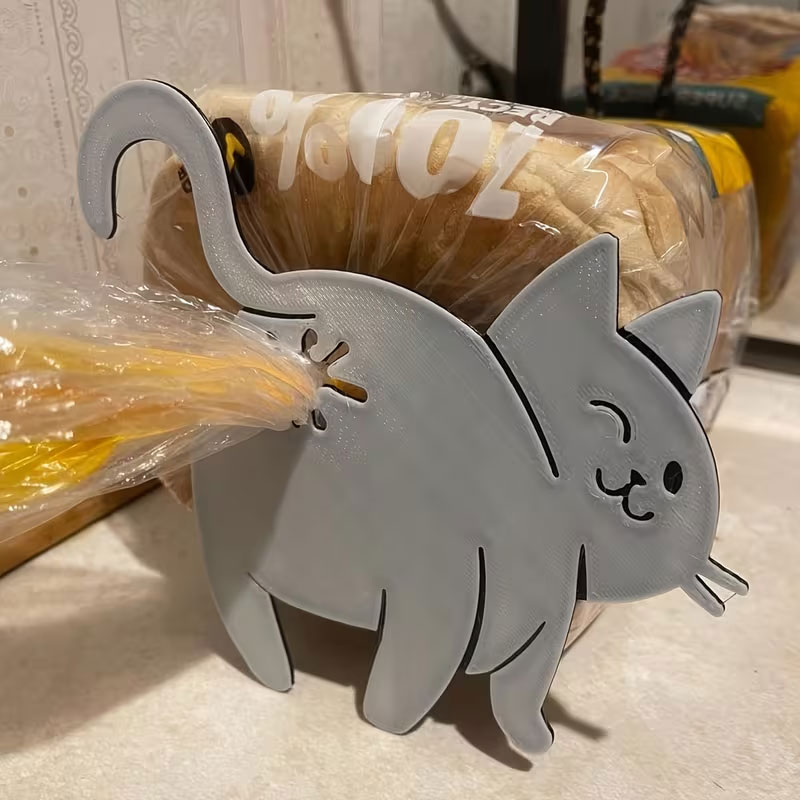 Kitchen Gadgets You Must Have - Cat Butt Bread Clip - 3D