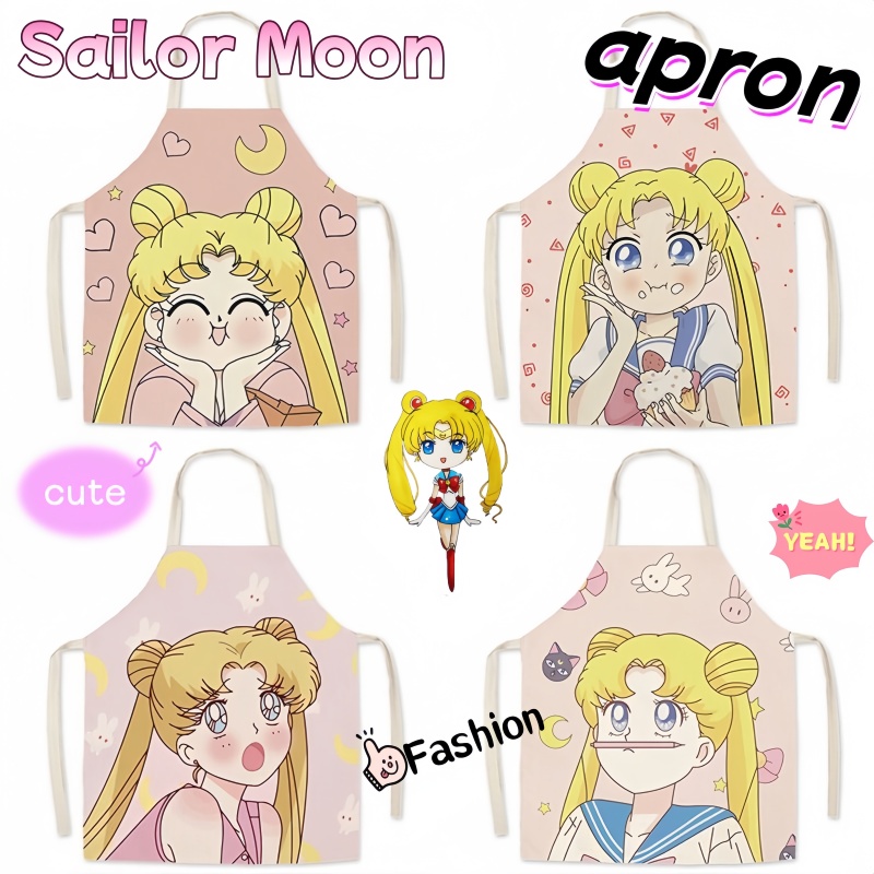 Kitchen Gadgets Trending - Sailor Moon Apron Cute Cartoon Anime