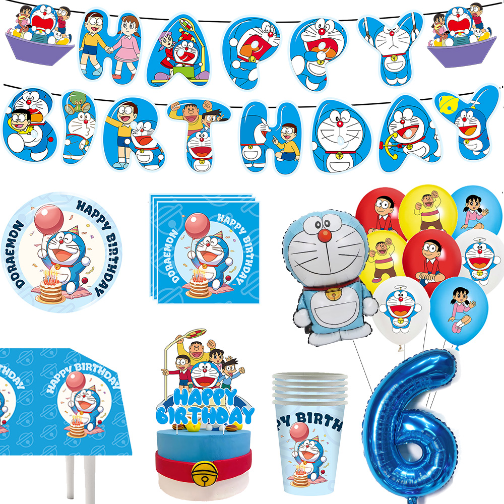 Kitchen Gadgets Baking - Cartoon Doraemon Birthday Decoration Supplies Doraemon