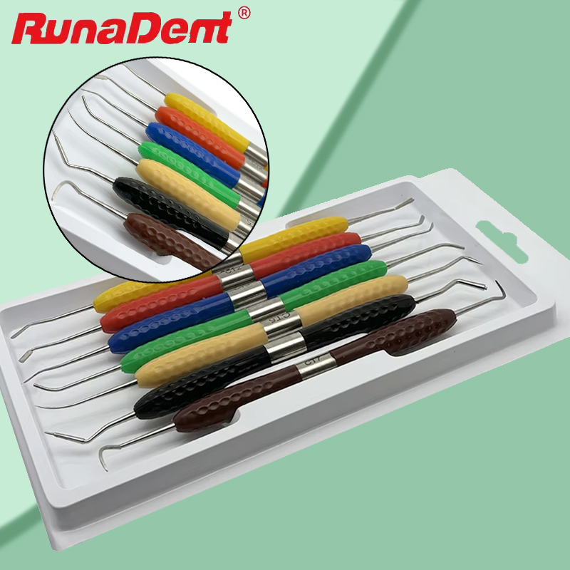 Silicone Spatula Set - 7Pcs/set Dental Resin Filler Set Plastic