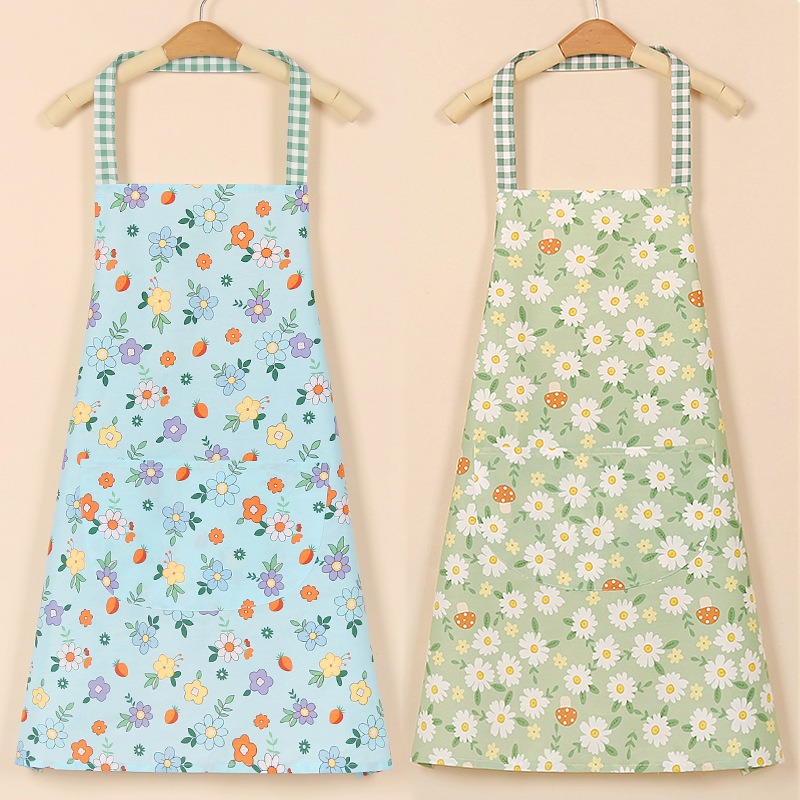Kitchen Gadgets Trending - Fashionable Floral Pure Cotton Apron For