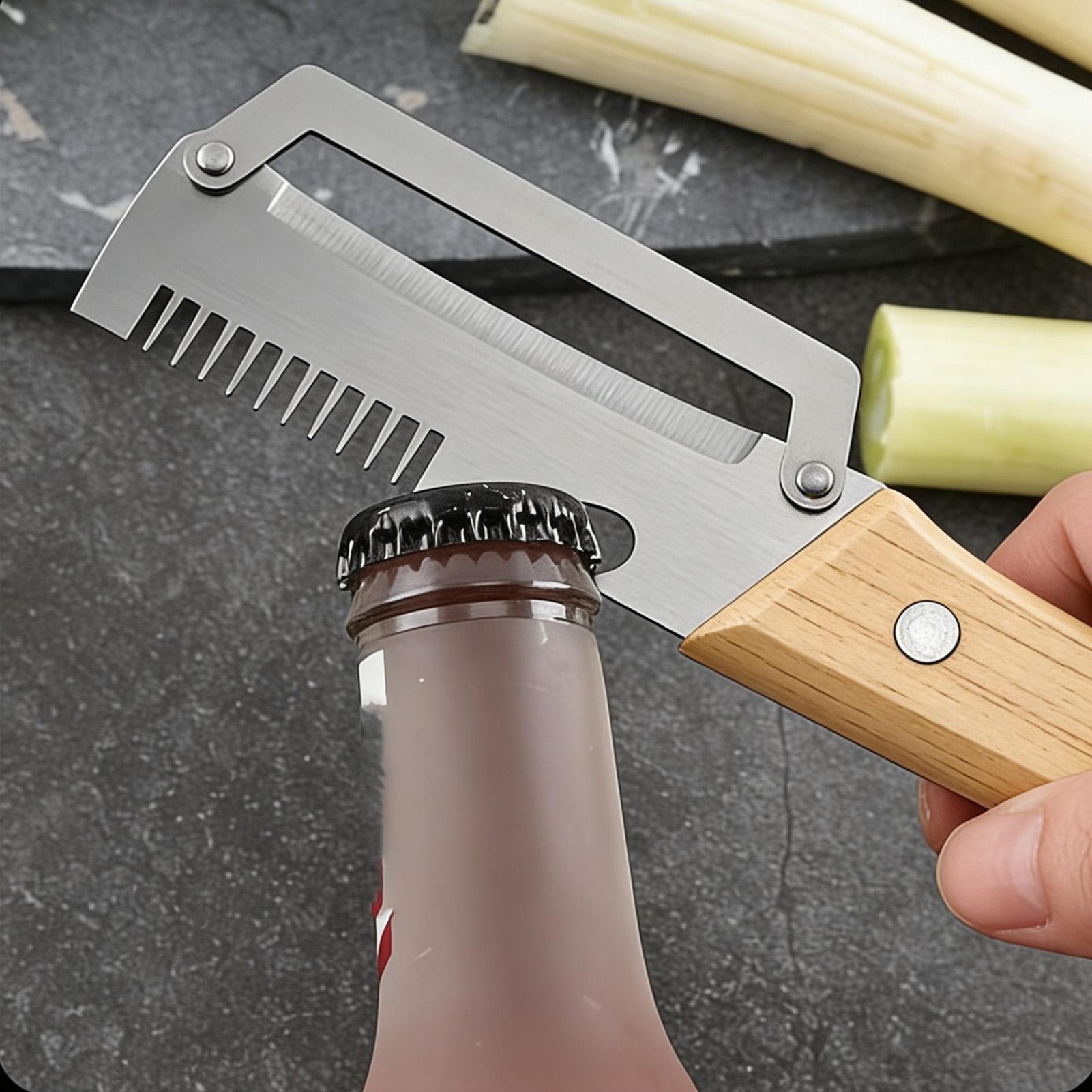 Kitchen Gadgets Built In - 2Pcs Multifunctional Vegetable Peeler Stainless Steel