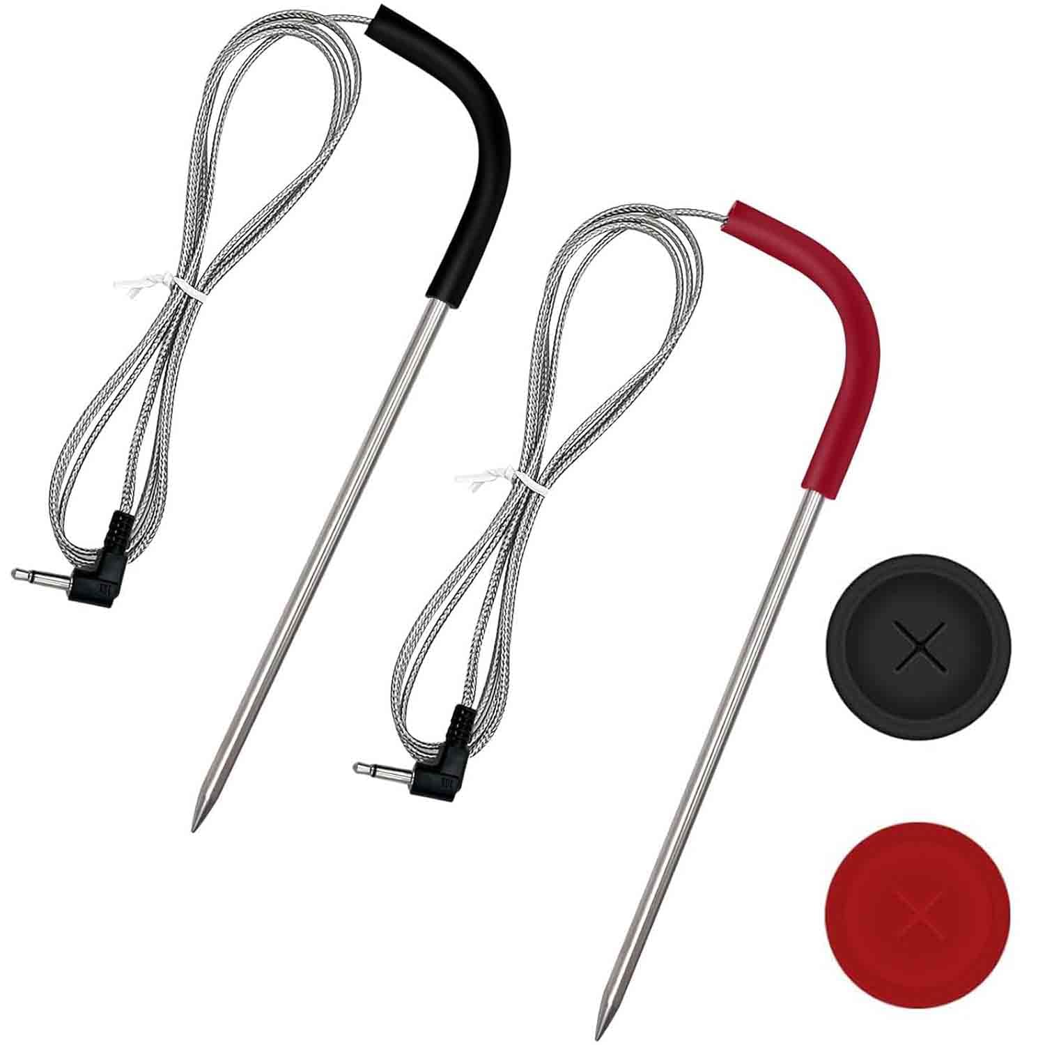 Meat Thermometer - 2-Pack Waterproof Meat Thermometer Probes with