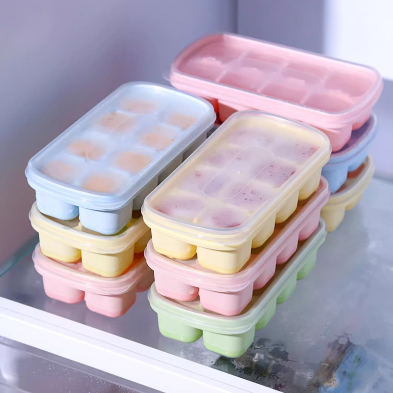Kitchen Gadgets Baking - 8-Grid Ice Cube Trays Silicone Ice