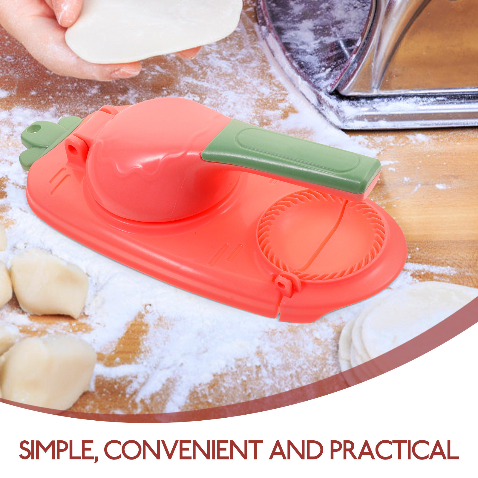 1Set Dumpling Presser Manual D - Kitchen Gadgets Dumpling Maker ulasan dan harga
