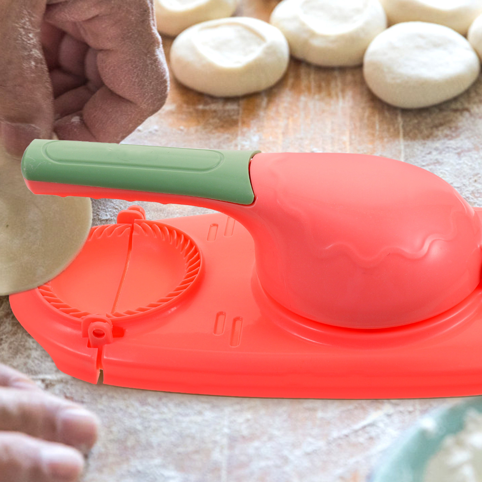 1Set Dumpling Presser Manual D - Kitchen Gadgets Dumpling Maker ulasan dan harga