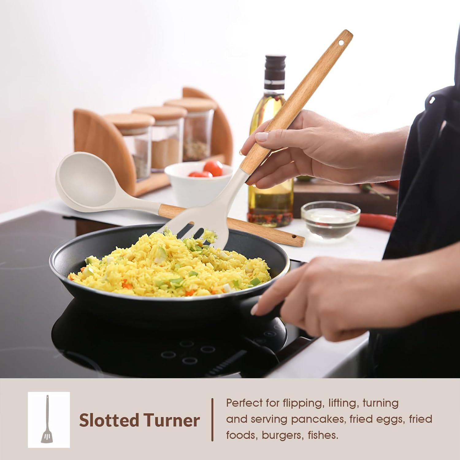 6-Piece Silicone Kitchen Utens - Silicone Spatula Set ulasan dan harga