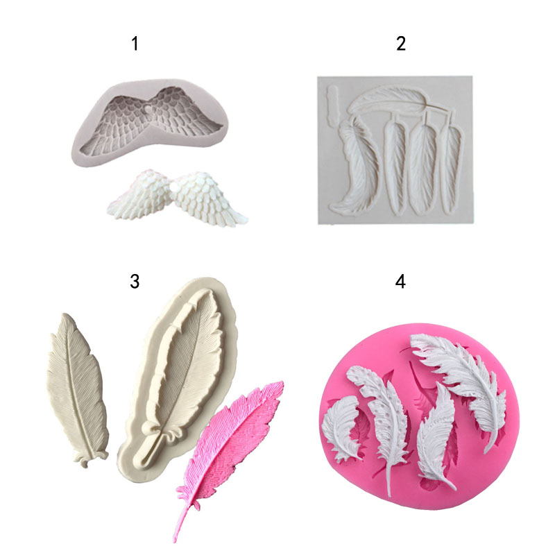 Leaves feather&wings shape 3D  - Kitchen Gadgets Baking ulasan dan harga