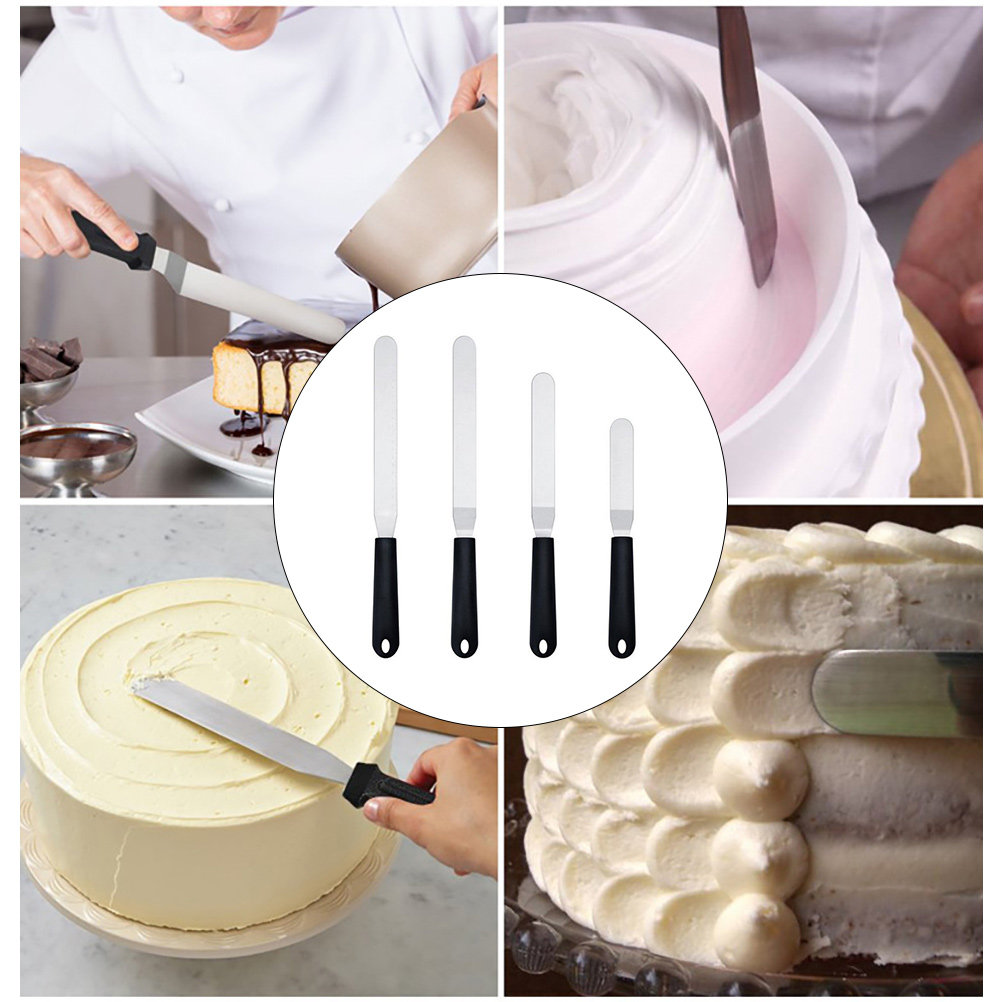 4Pcs Icing Spatula Set Plastic - Kitchen Gadgets Baking ulasan dan harga