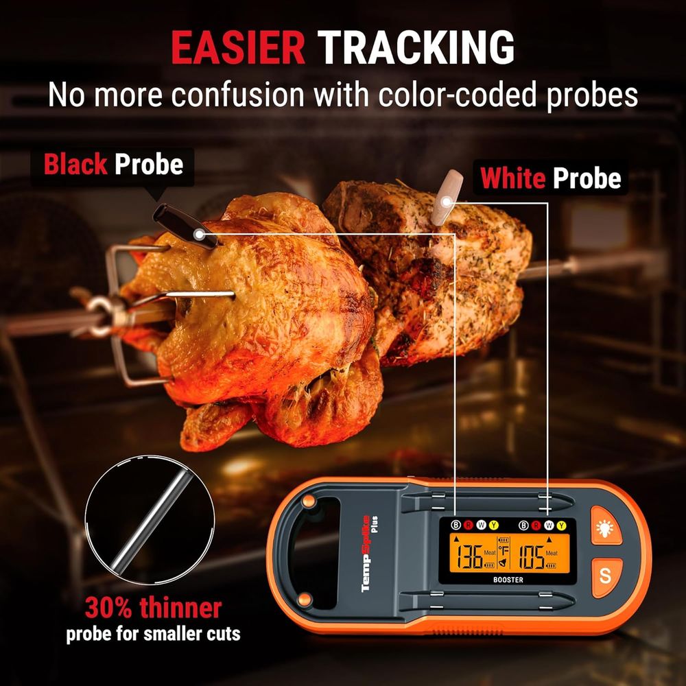 Wireless Meat Thermometer with - Meat Thermometer ulasan dan harga