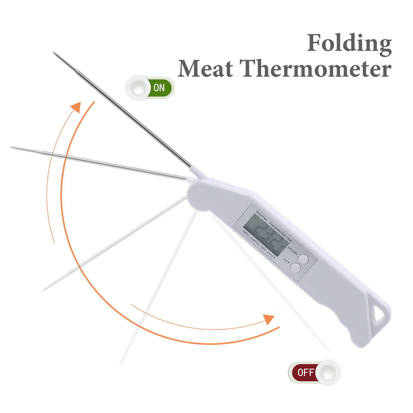 Folding Electronic Thermometer - Meat Thermometer ulasan dan harga