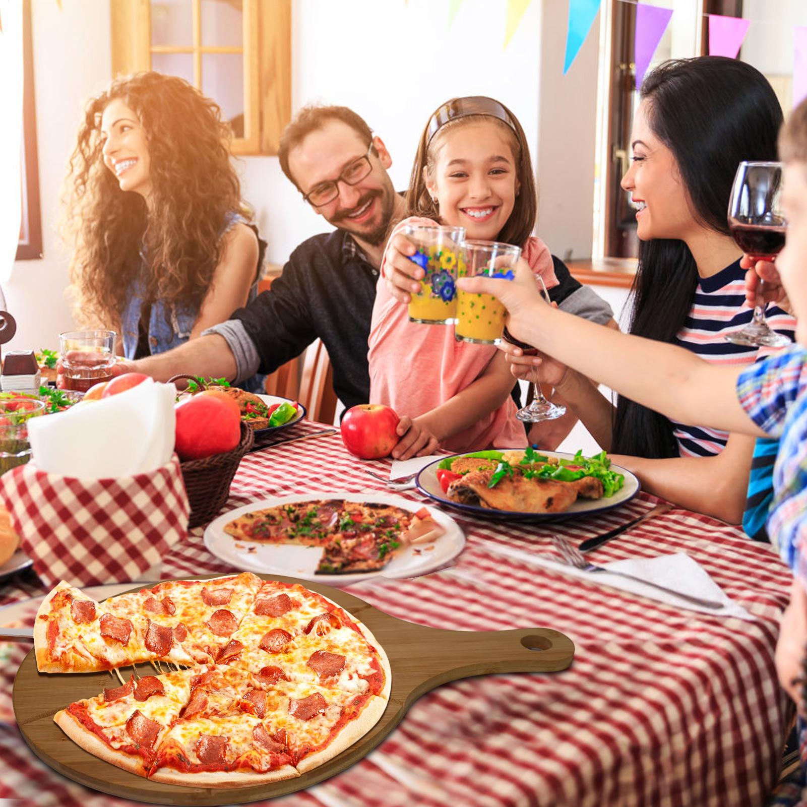 Pizza Cutting Board Wooden Rou - Kitchen Gadgets Guide ulasan dan harga