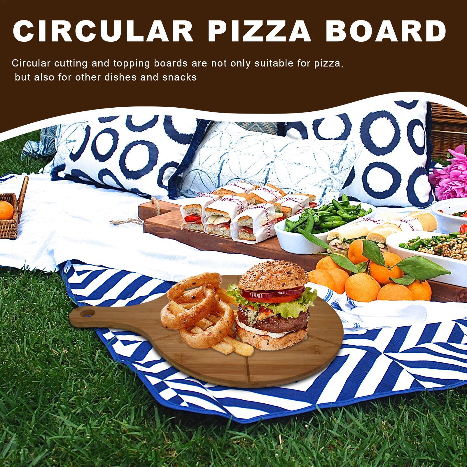 Pizza Cutting Board Wooden Rou - Kitchen Gadgets Guide ulasan dan harga