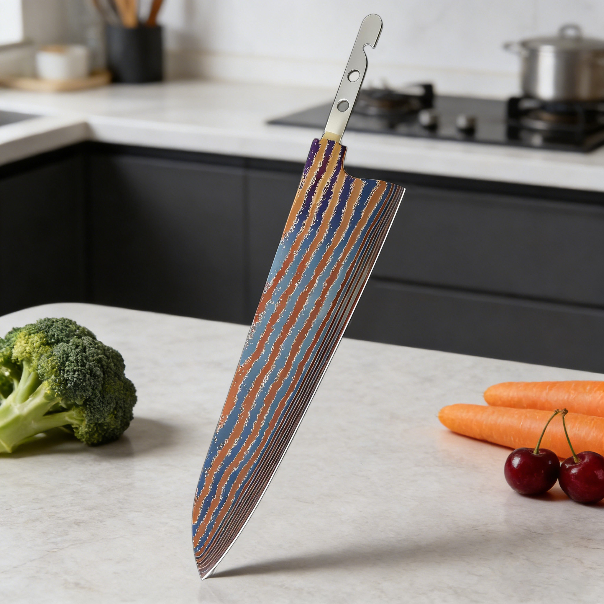 1PC,Chef Knife Blank Blade DIY - Kitchen Gadgets For Chefs ulasan dan harga