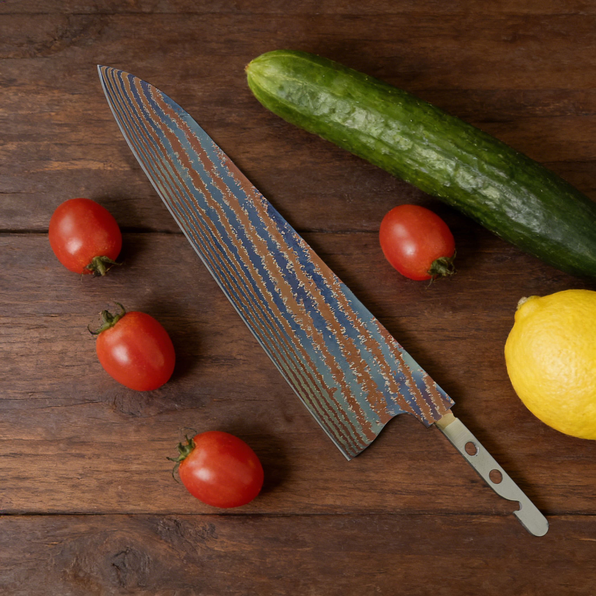 1PC,Chef Knife Blank Blade DIY - Kitchen Gadgets For Chefs ulasan dan harga
