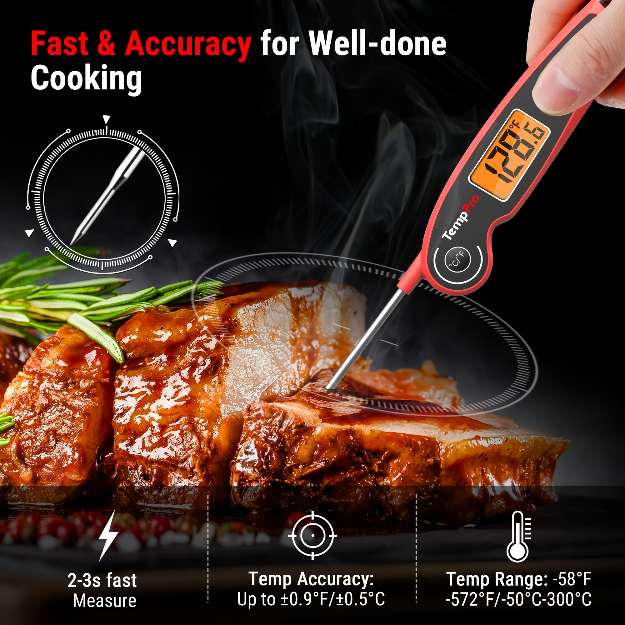 TempPro F05 Digital Meat Therm - Meat Thermometer ulasan dan harga