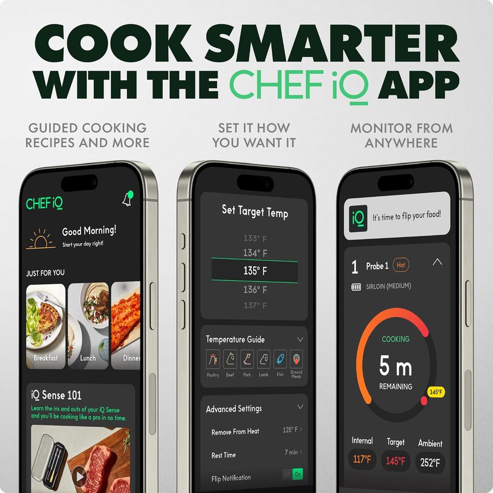 Ultra-Thin Wireless Meat Therm - Meat Thermometer ulasan dan harga
