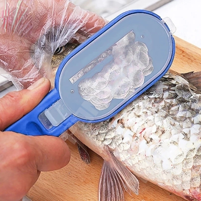 2 In1 Fishing Scale Brush Knif - Kitchen Gadgets Built In ulasan dan harga