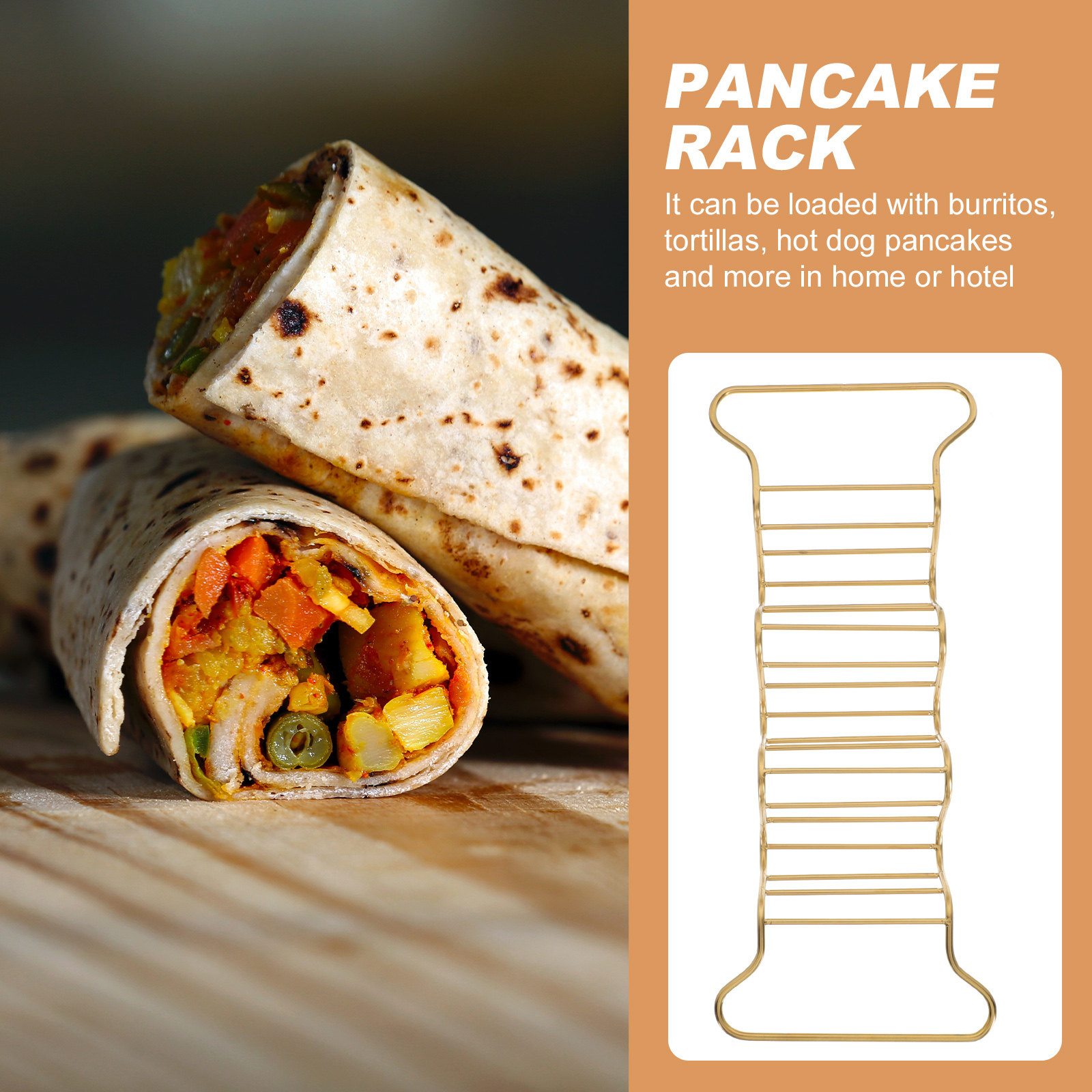1Pcs Stainless Steel Taco Rack - Kitchen Gadgets Baking ulasan dan harga