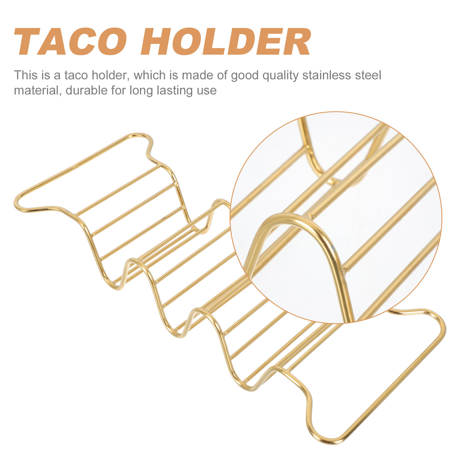 1Pcs Stainless Steel Taco Rack - Kitchen Gadgets Baking ulasan dan harga