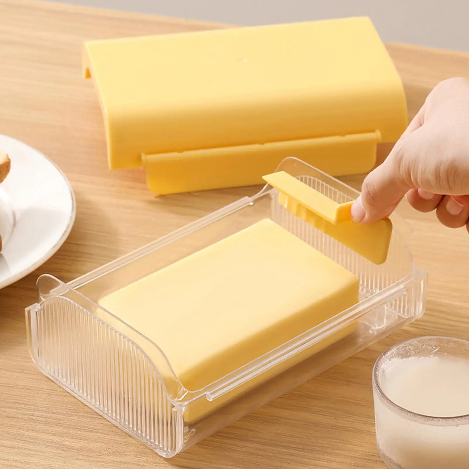 Airtight Butter Dish with Buil - Kitchen Gadgets Built In ulasan dan harga
