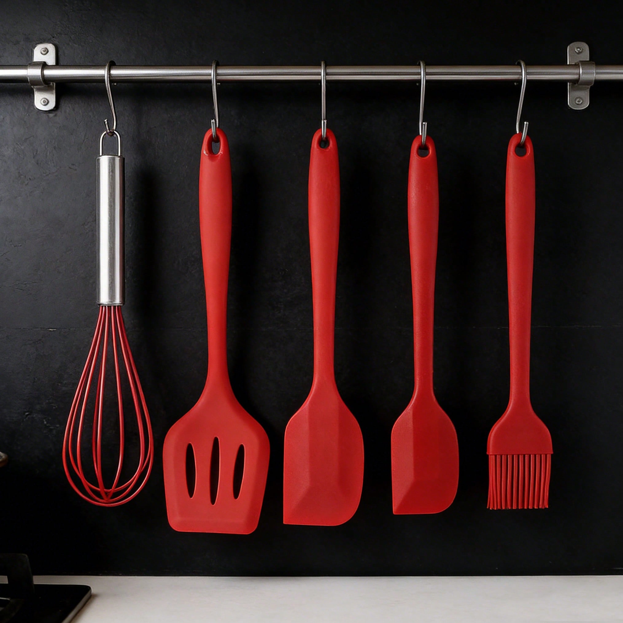 Silicone Cooking Utensils Set, - Silicone Spatula Set ulasan dan harga