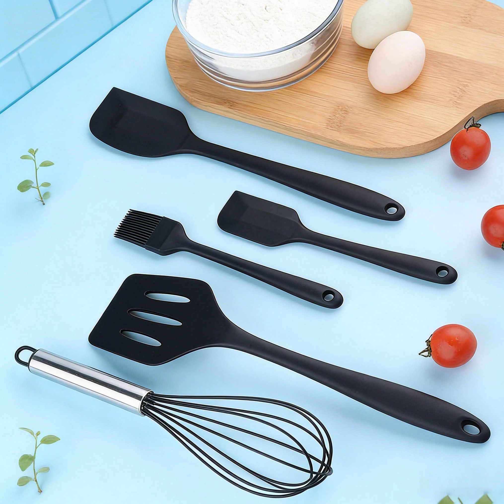 Silicone Cooking Utensils Set, - Silicone Spatula Set ulasan dan harga