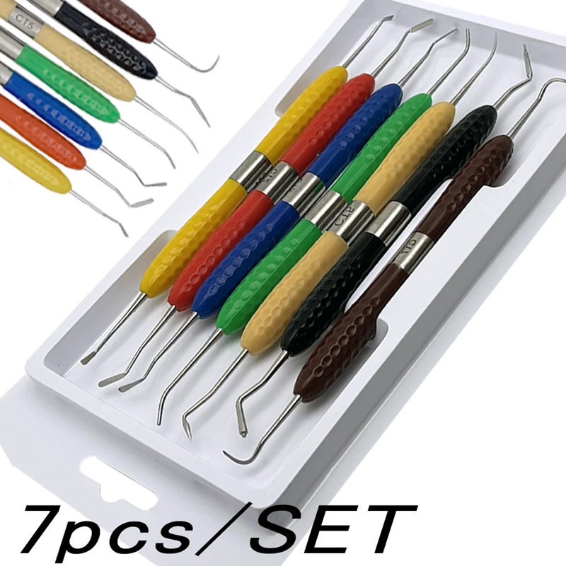 7Pcs/set Dental Resin Filler S - Silicone Spatula Set ulasan dan harga