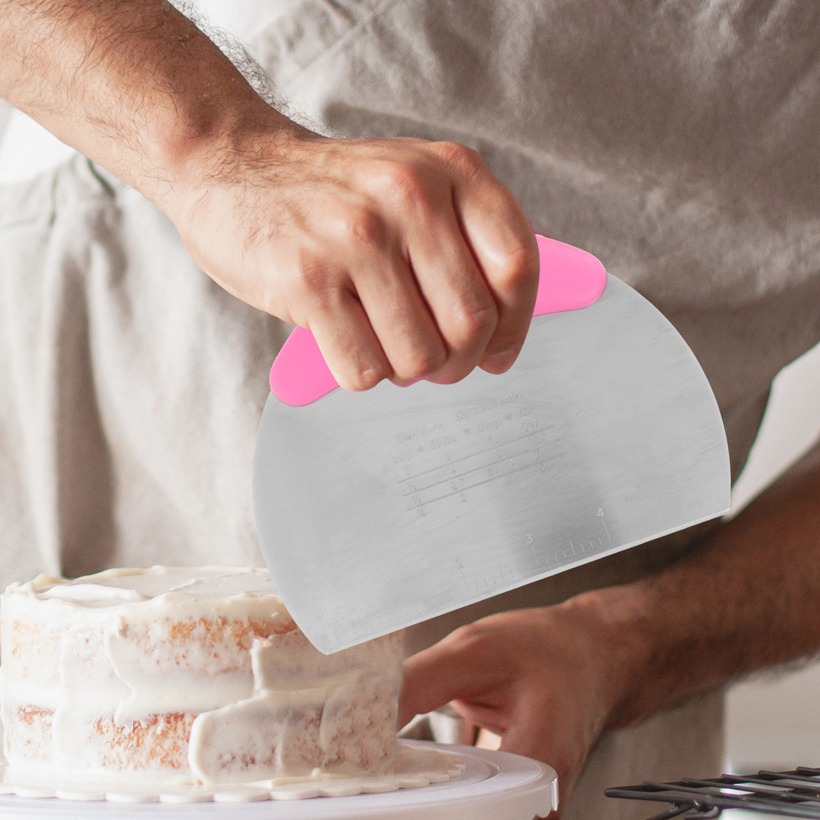 2Pcs Silicone Dough Scraper Se - Silicone Spatula Set ulasan dan harga