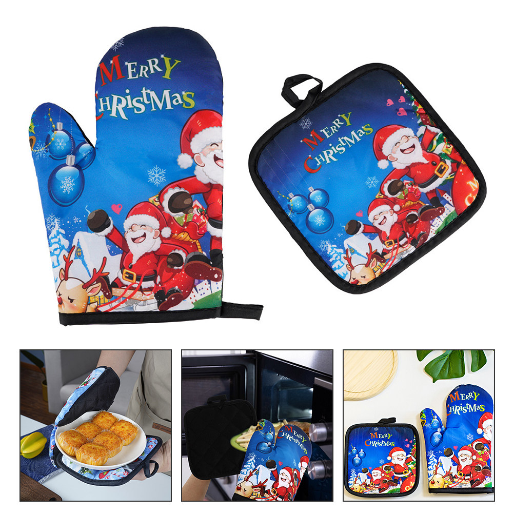 Heat Resistant Mitt Oven Glove - Kitchen Gadgets Xmas Gifts ulasan dan harga