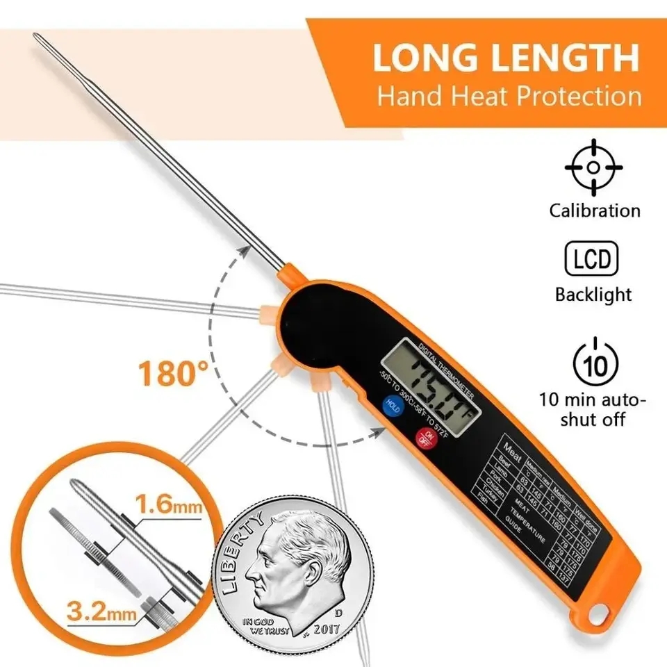 Waterproof Digital Kitchen Foo - Meat Thermometer ulasan dan harga