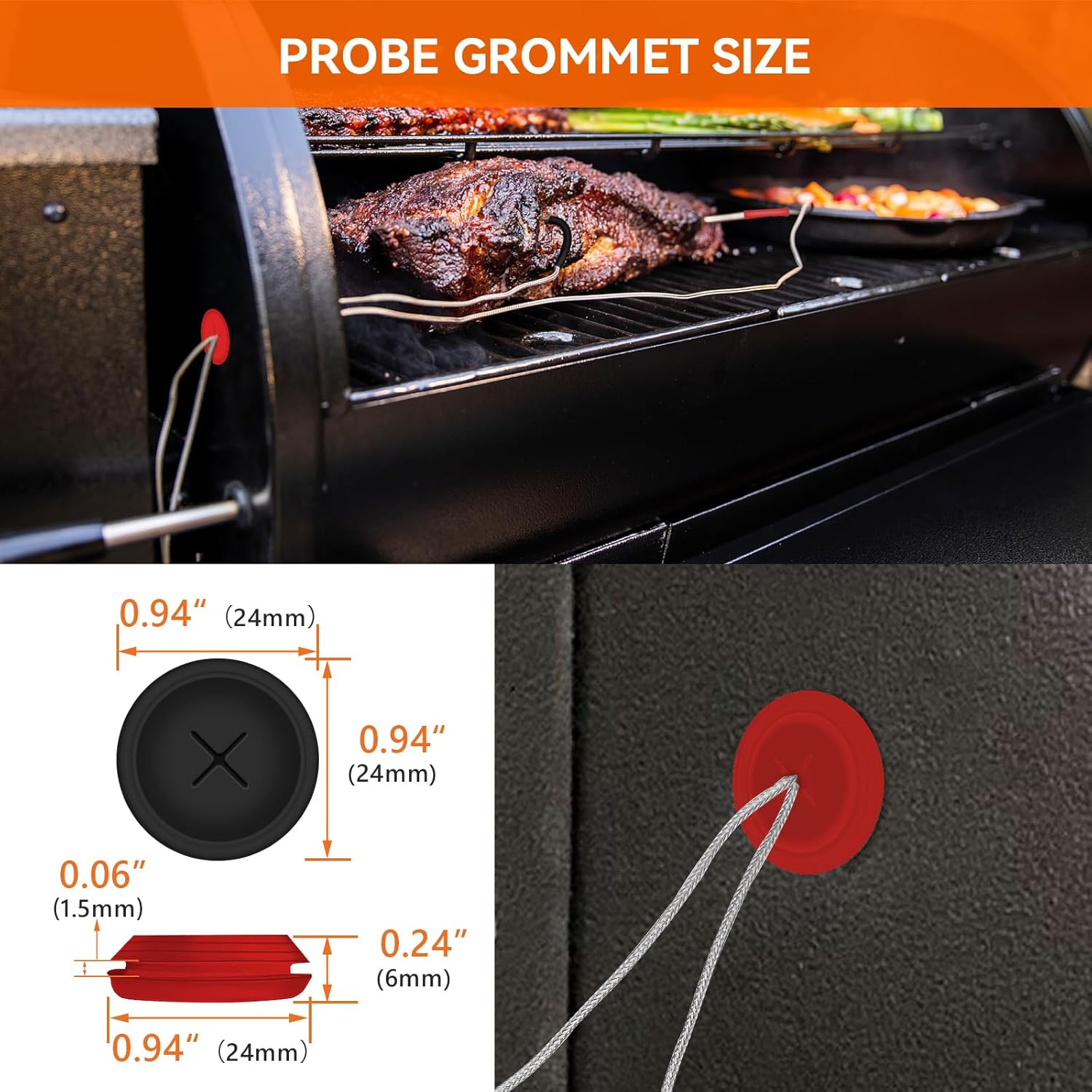 2-Pack Waterproof Meat Thermom - Meat Thermometer ulasan dan harga