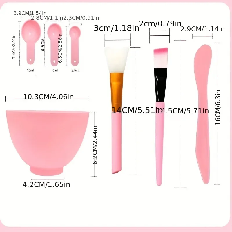 Face Mask Mixing Bowl Set, 7 I - Silicone Spatula Set ulasan dan harga