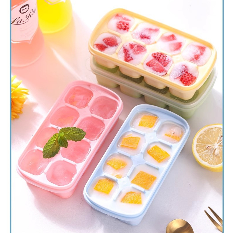 8-Grid Ice Cube Trays Silicone - Kitchen Gadgets Baking ulasan dan harga