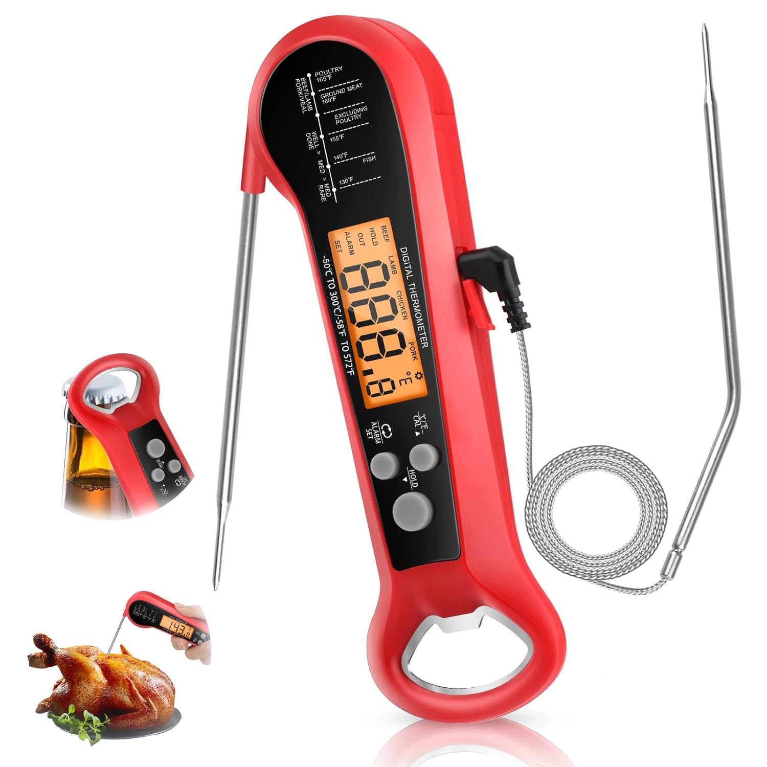 Professional Digital Meat Ther - Meat Thermometer ulasan dan harga