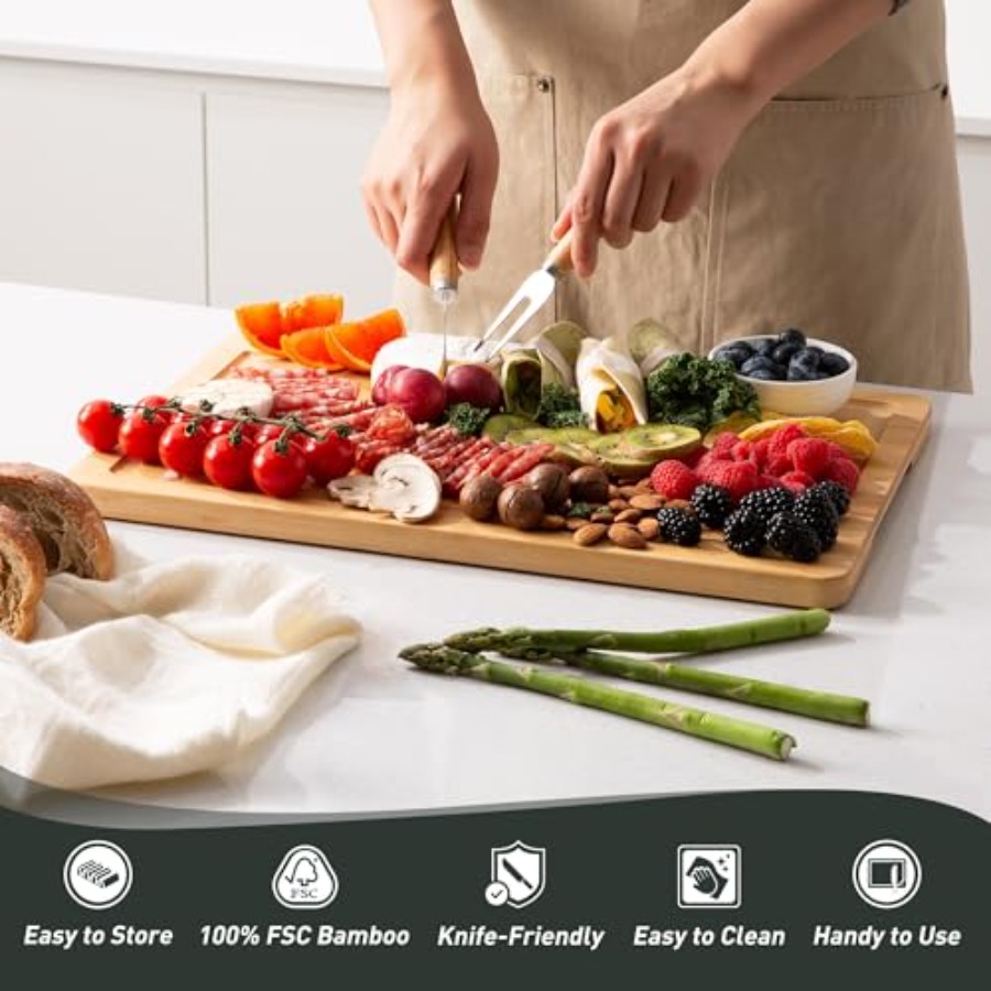 Bamboo Cutting Board Set Non S - Kitchen Gadgets You Must Have ulasan dan harga