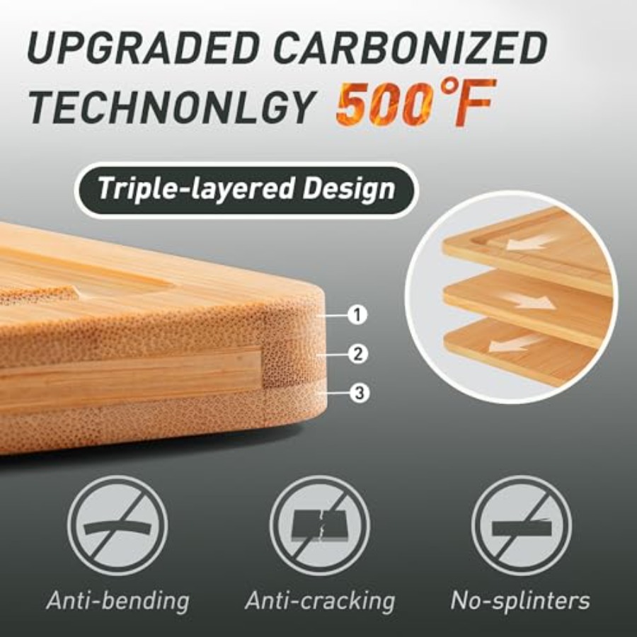 Bamboo Cutting Board Set Non S - Kitchen Gadgets You Must Have ulasan dan harga