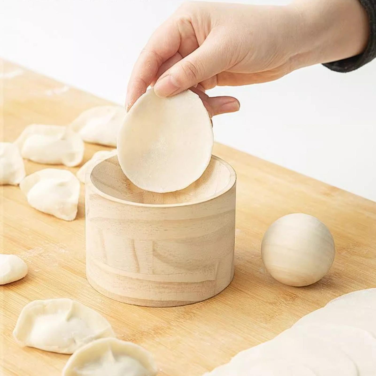 Wooden Dumpling Skin Press Mak - Kitchen Gadgets Dumpling Maker ulasan dan harga