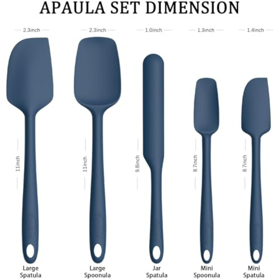 Silicone Spatula Set of 5, Hig - Silicone Spatula Set ulasan dan harga