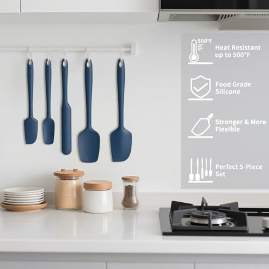 Silicone Spatula Set of 5, Hig - Silicone Spatula Set ulasan dan harga